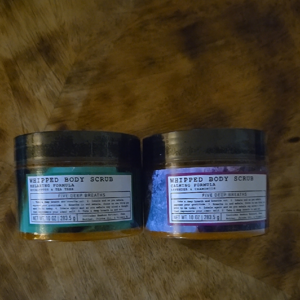 Whipped Body Scrub Set of 2 - Relaxing and Calming Formulas